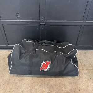 Vintage New Jersey Devils NHL Official Hockey Practice Bag